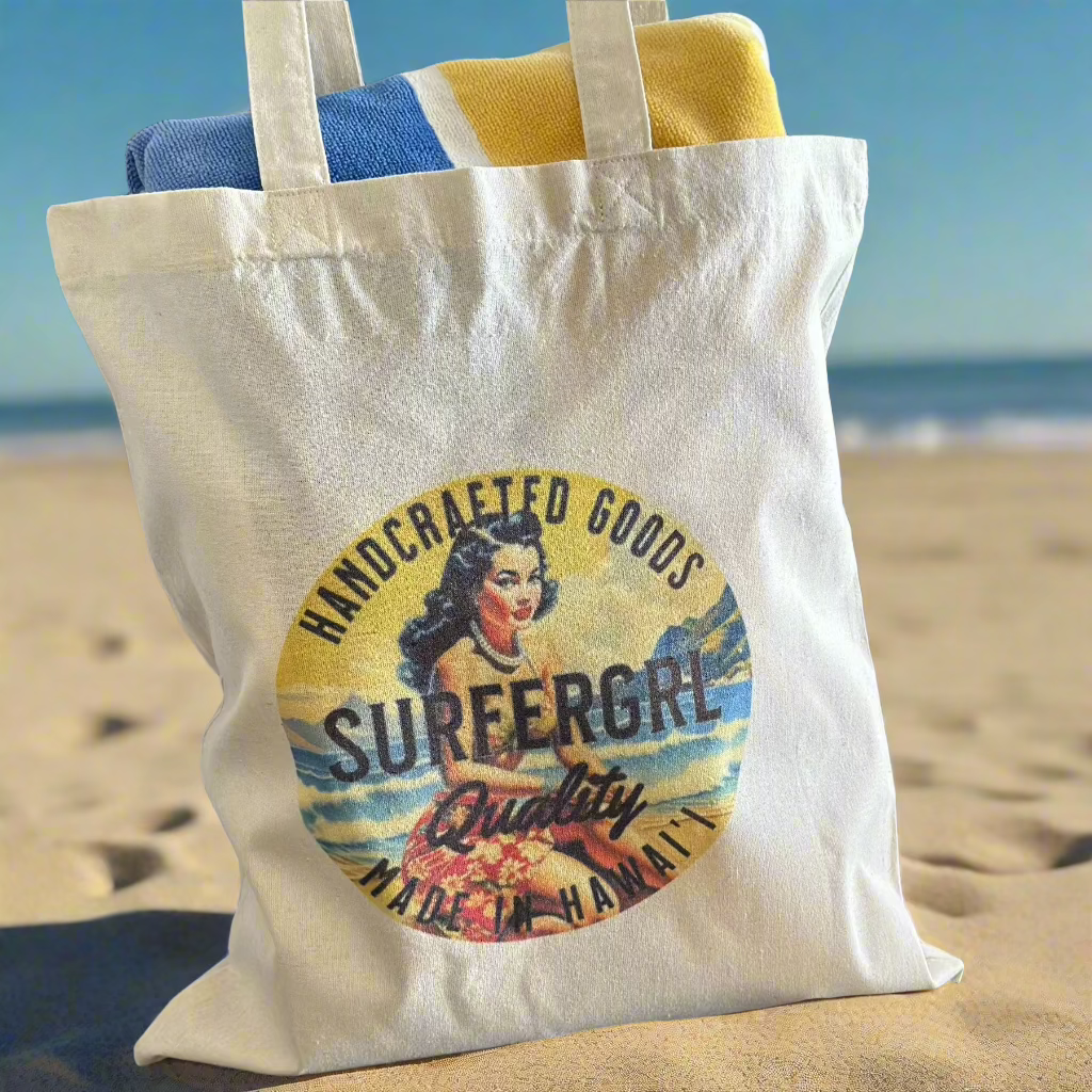Vintage Aloha Cotton Tote Bag Sunny Daze