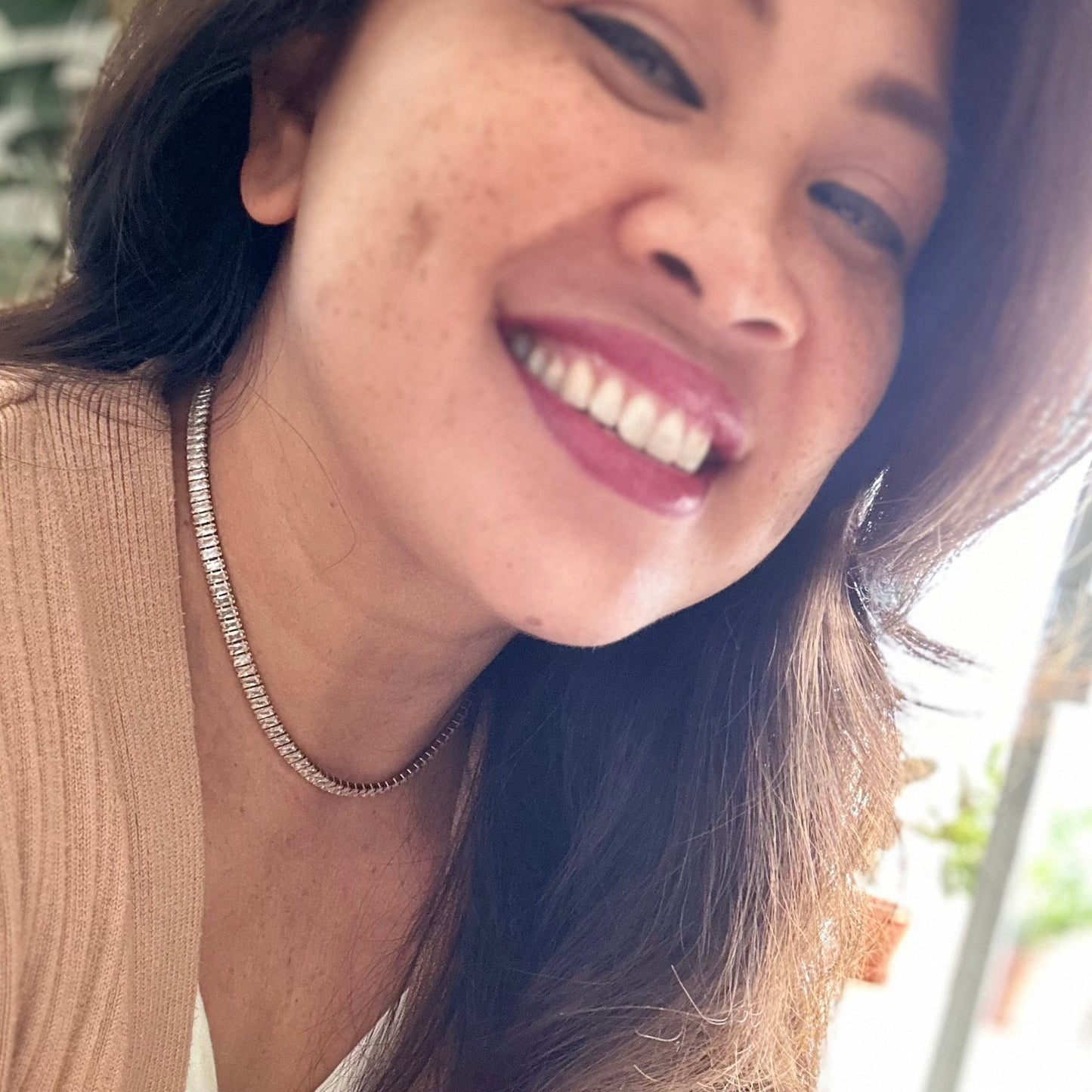 Po'ipu Baguette Tennis Necklace
