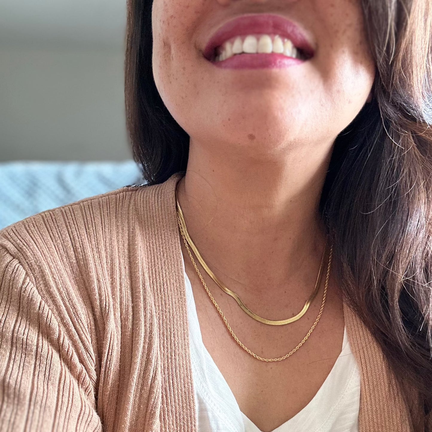 Maunalua Herringbone & Rope Layered Necklace