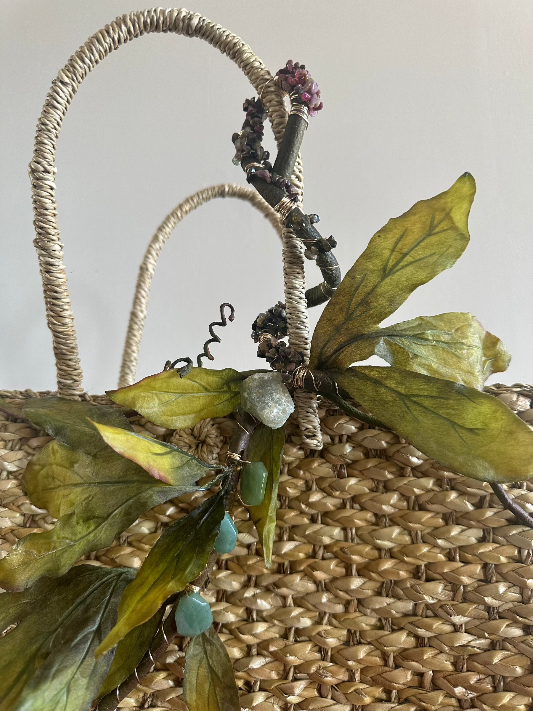 Le Jardin Sauvage – Wild Elegance by The Roxanne Collection Luxe Lauhala Statement Tote Bag