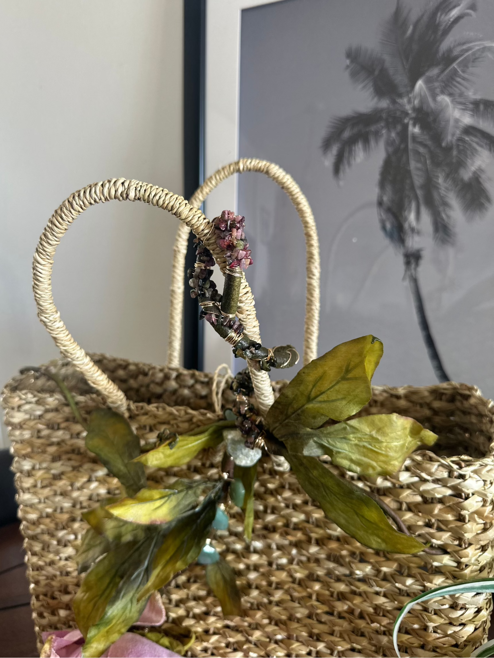 Le Jardin Sauvage – Wild Elegance by The Roxanne Collection Luxe Lauhala Statement Tote Bag