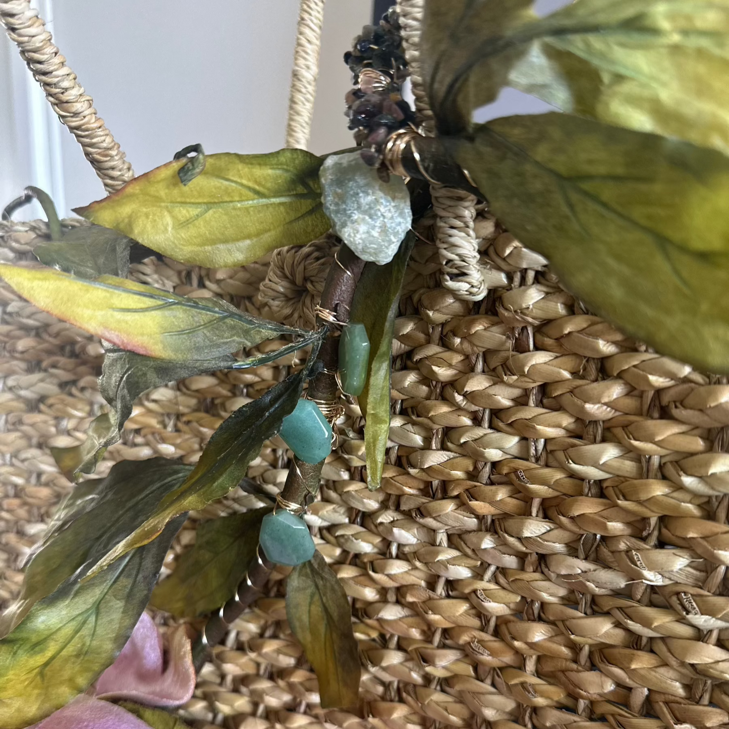 Le Jardin Sauvage – Wild Elegance by The Roxanne Collection Luxe Lauhala Statement Tote Bag