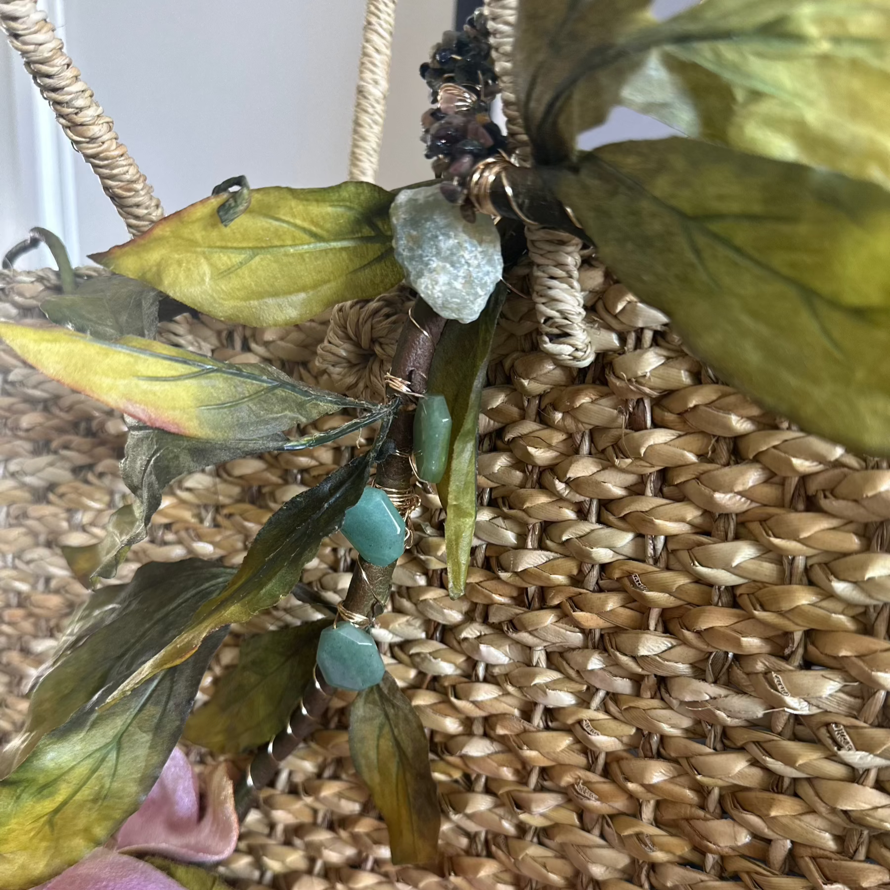 Le Jardin Sauvage – Wild Elegance by The Roxanne Collection Luxe Lauhala Statement Tote Bag