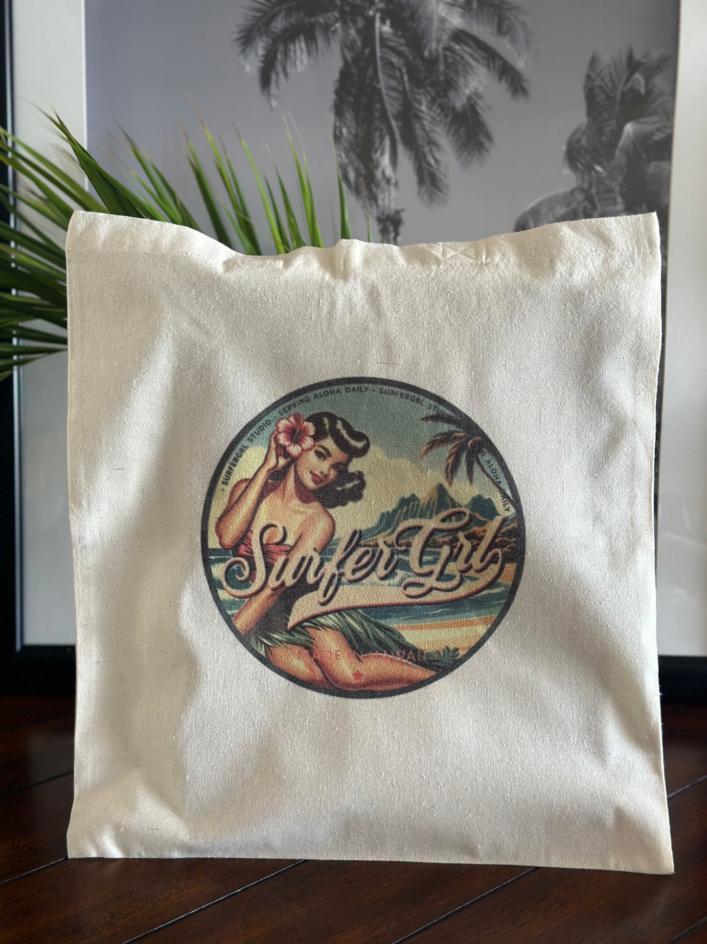 Vintage Aloha Cotton Tote Bag : Ku'uipo