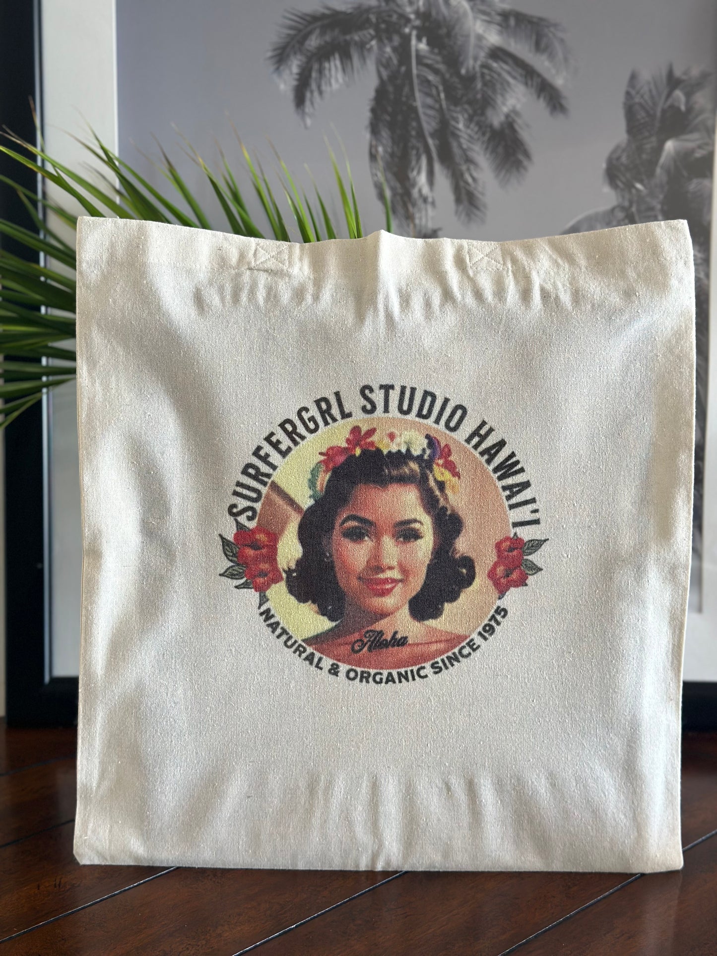 Vintage Aloha Cotton Tote Bag : Mikela