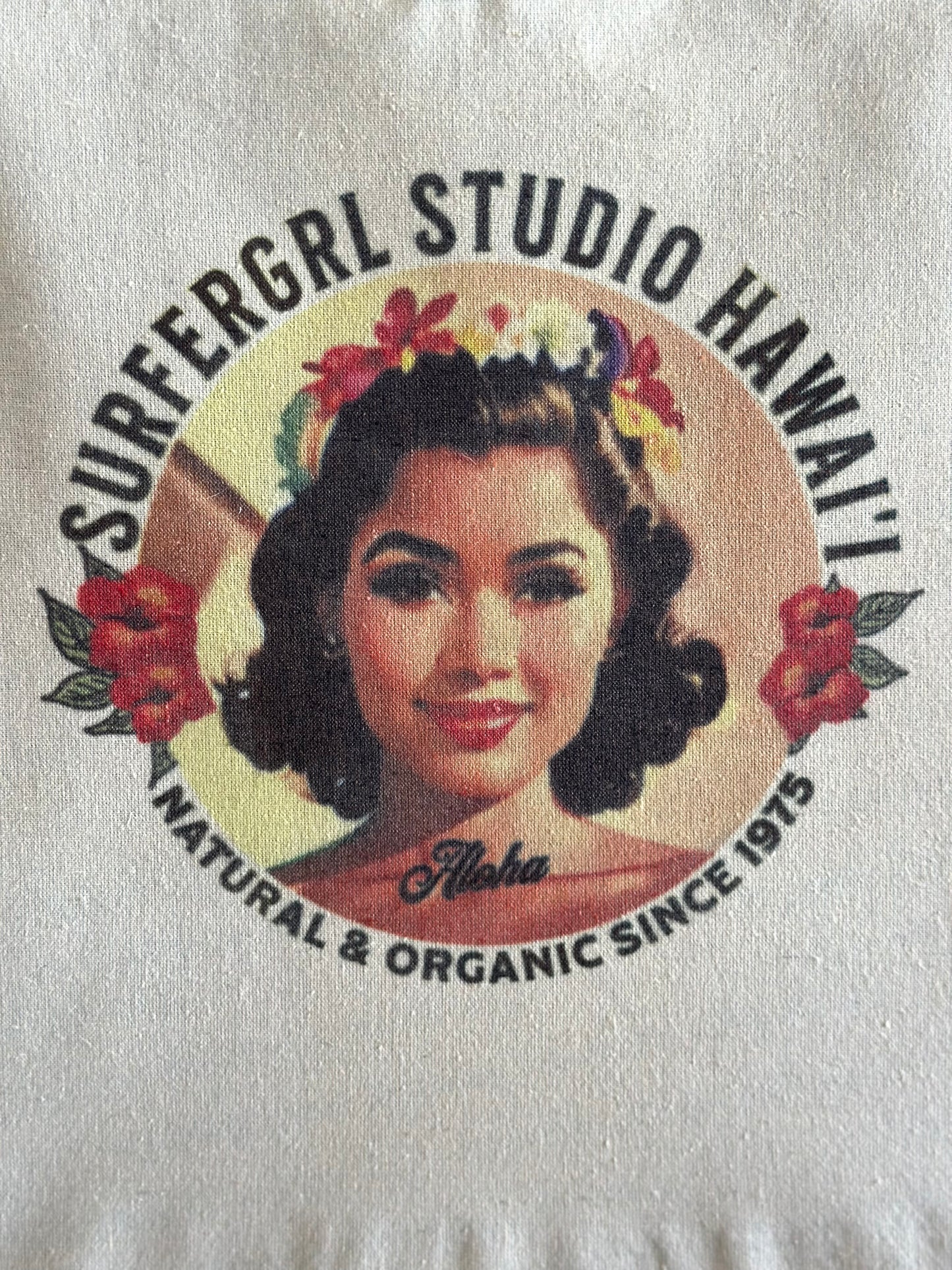 Vintage Aloha Cotton Tote Bag : Mikela