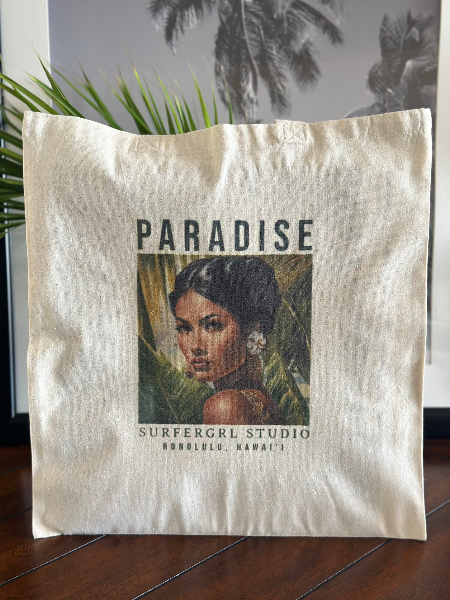 Vintage Aloha Cotton Tote Bag : Paradise