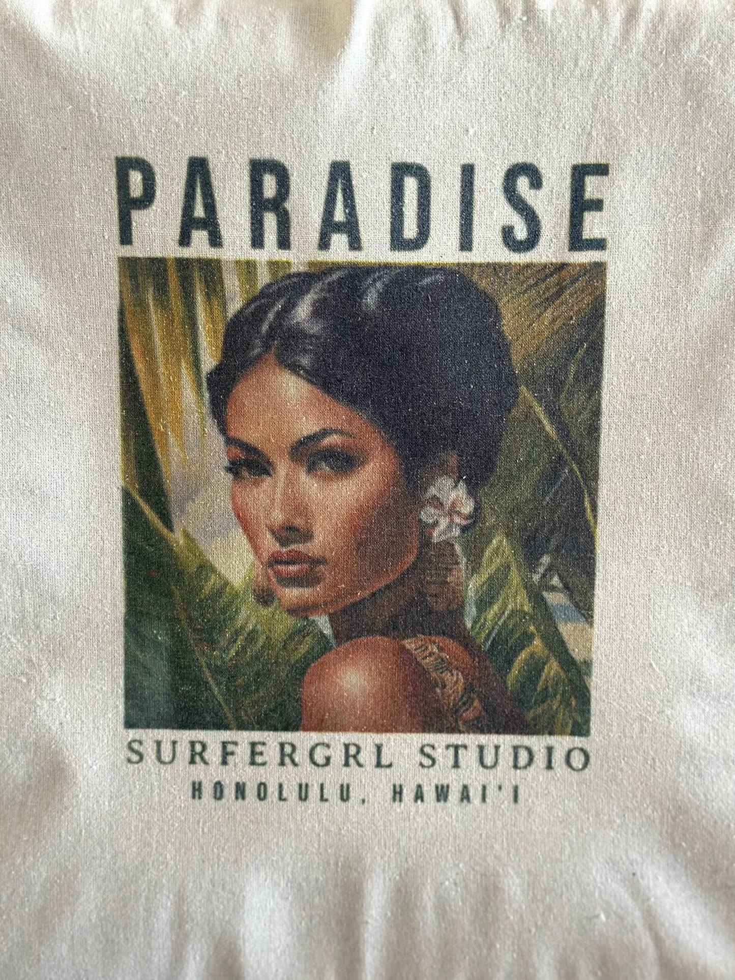 Vintage Aloha Cotton Tote Bag : Paradise