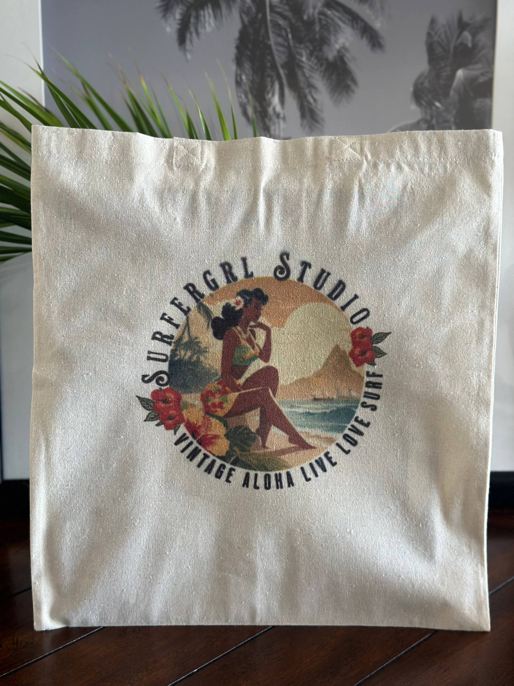 Vintage Cotton Tote Bag : Wanderer