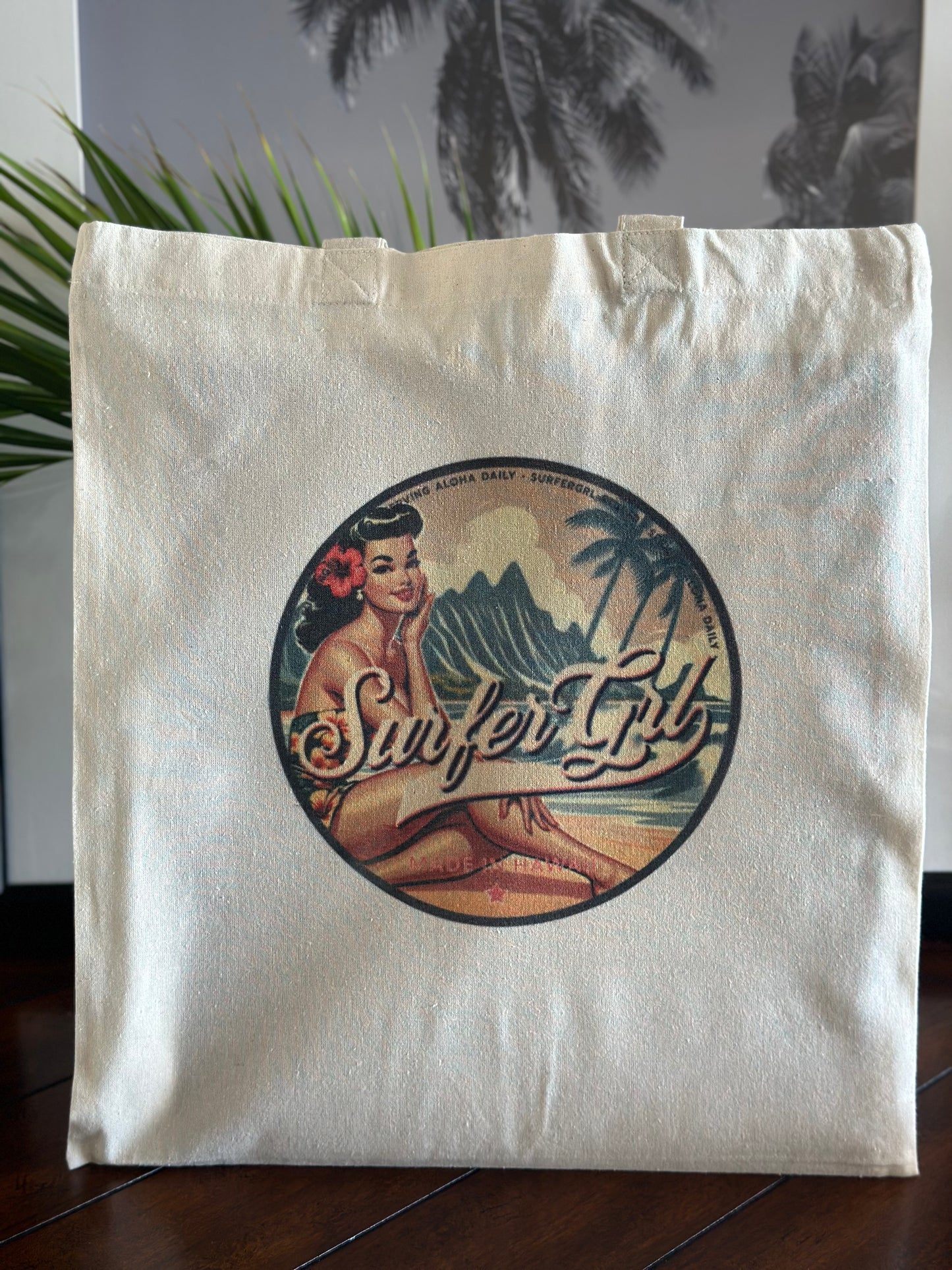 Vintage Aloha Cotton Tote Bag : Moana