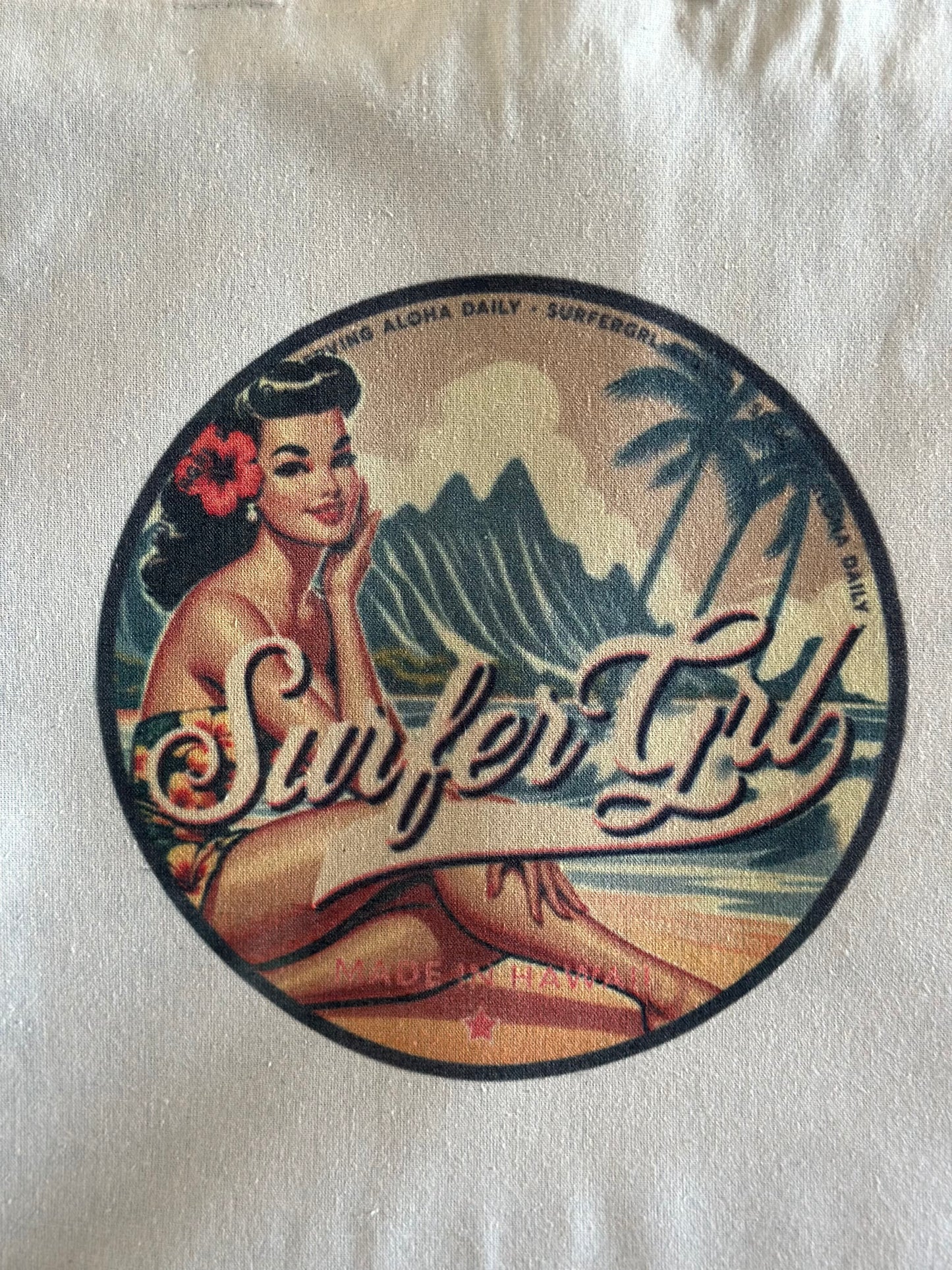 Vintage Aloha Cotton Tote Bag : Moana