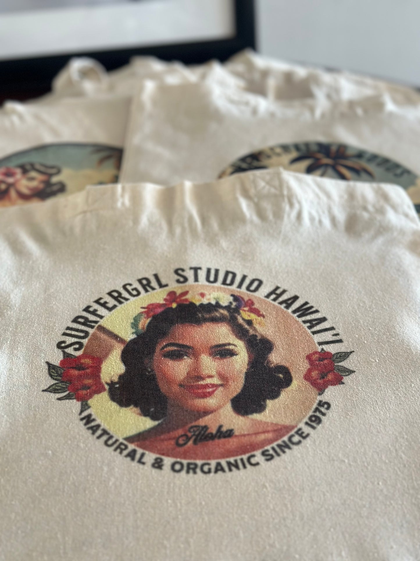 Vintage Aloha Cotton Tote Bag : Mikela