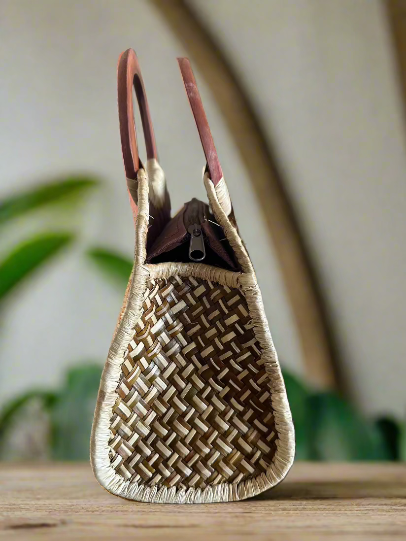 Hunakai Kona Luxe Lauhala Purse