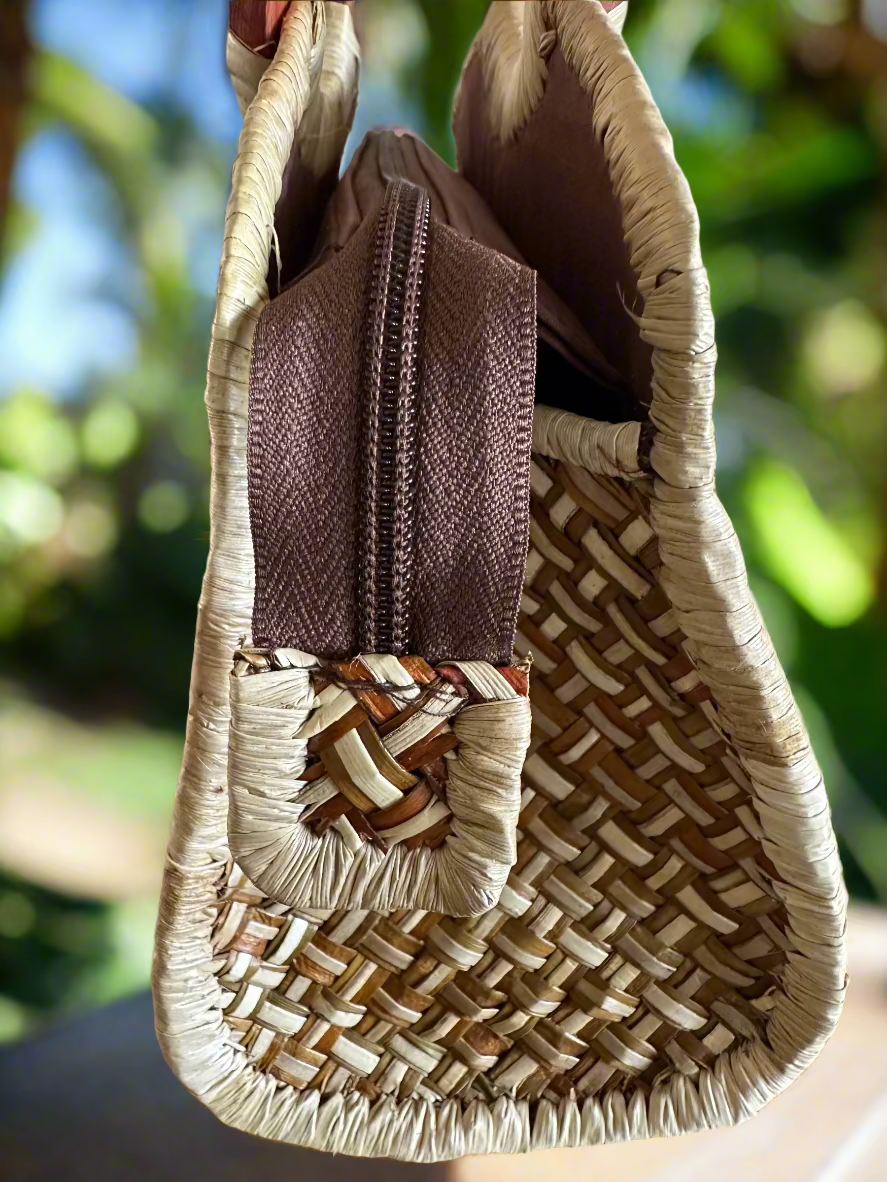 Hunakai Kona Luxe Lauhala Purse