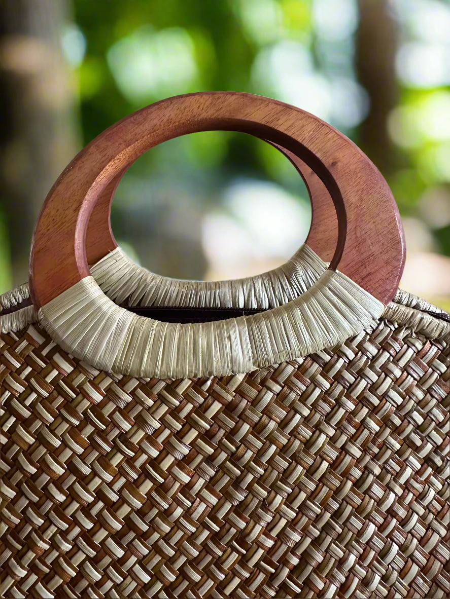 Hunakai Kona Luxe Lauhala Purse