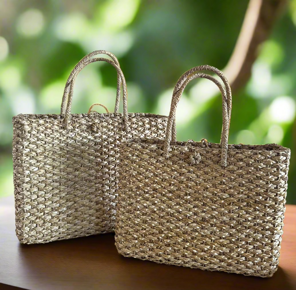 Bali Ha'i and Mon Petit Bali Ha'i Luxe Lauhala Tote bags