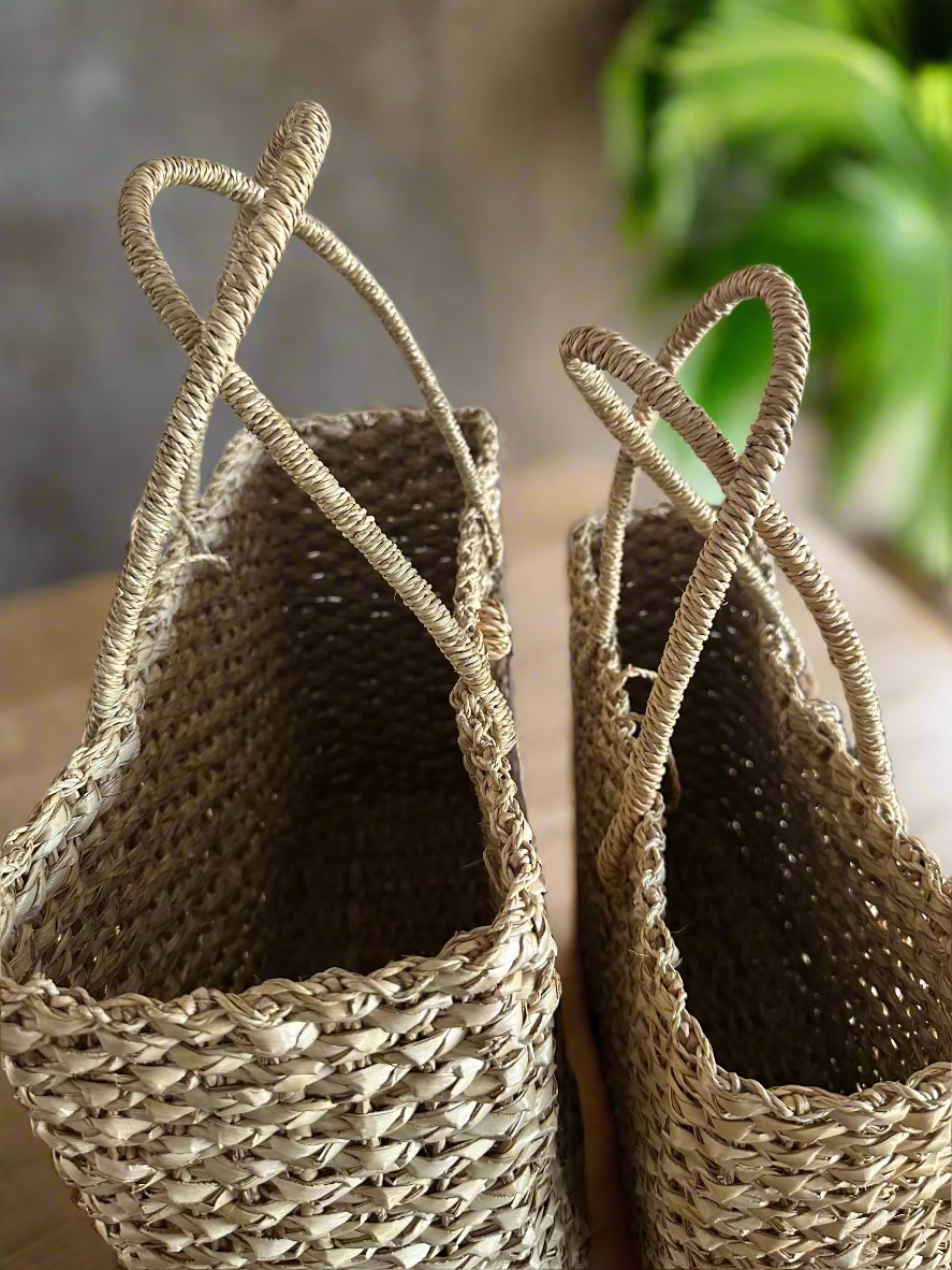 Bali Ha'i  and Mon Petit Bali Ha'i Luxe Lauhala Tote bags
