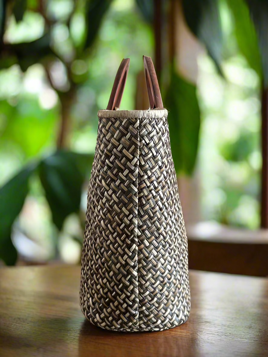 Manoa Paradise Luxe Lauhala Tote Bag