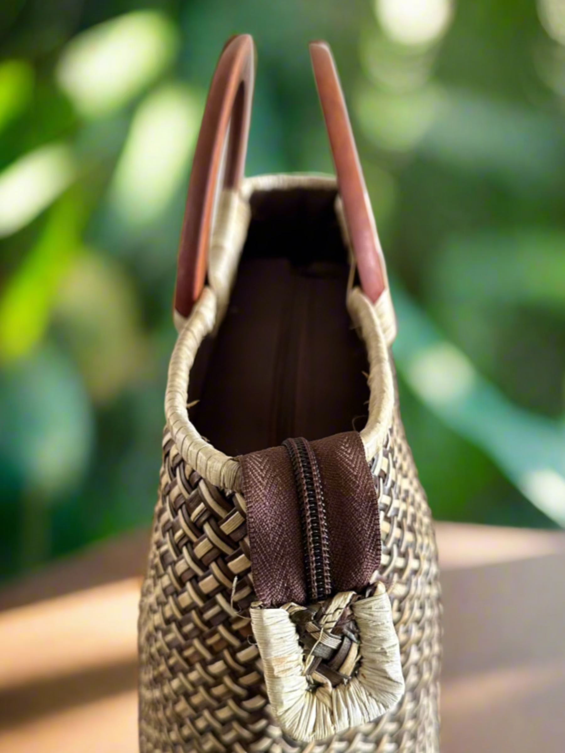 Manoa Paradise Luxe Lauhala Tote Bag