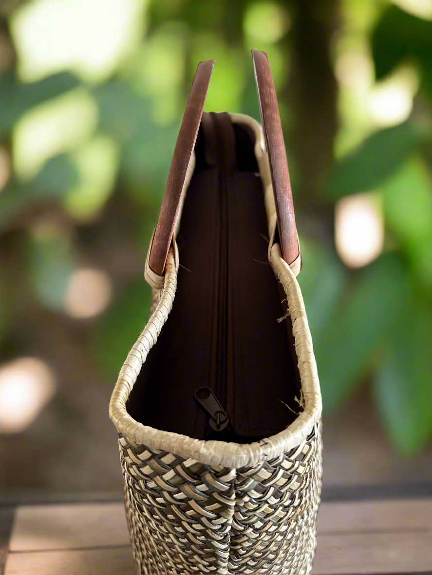 Manoa Paradise Luxe Lauhala Tote Bag