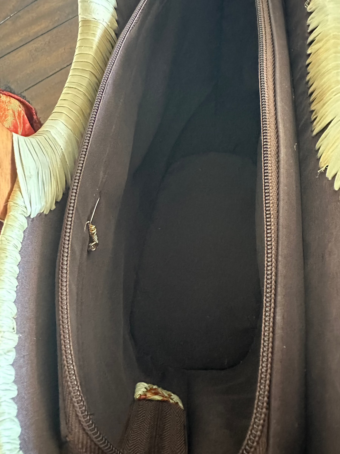 Volcanique Luxe Lauhala Statement Tote