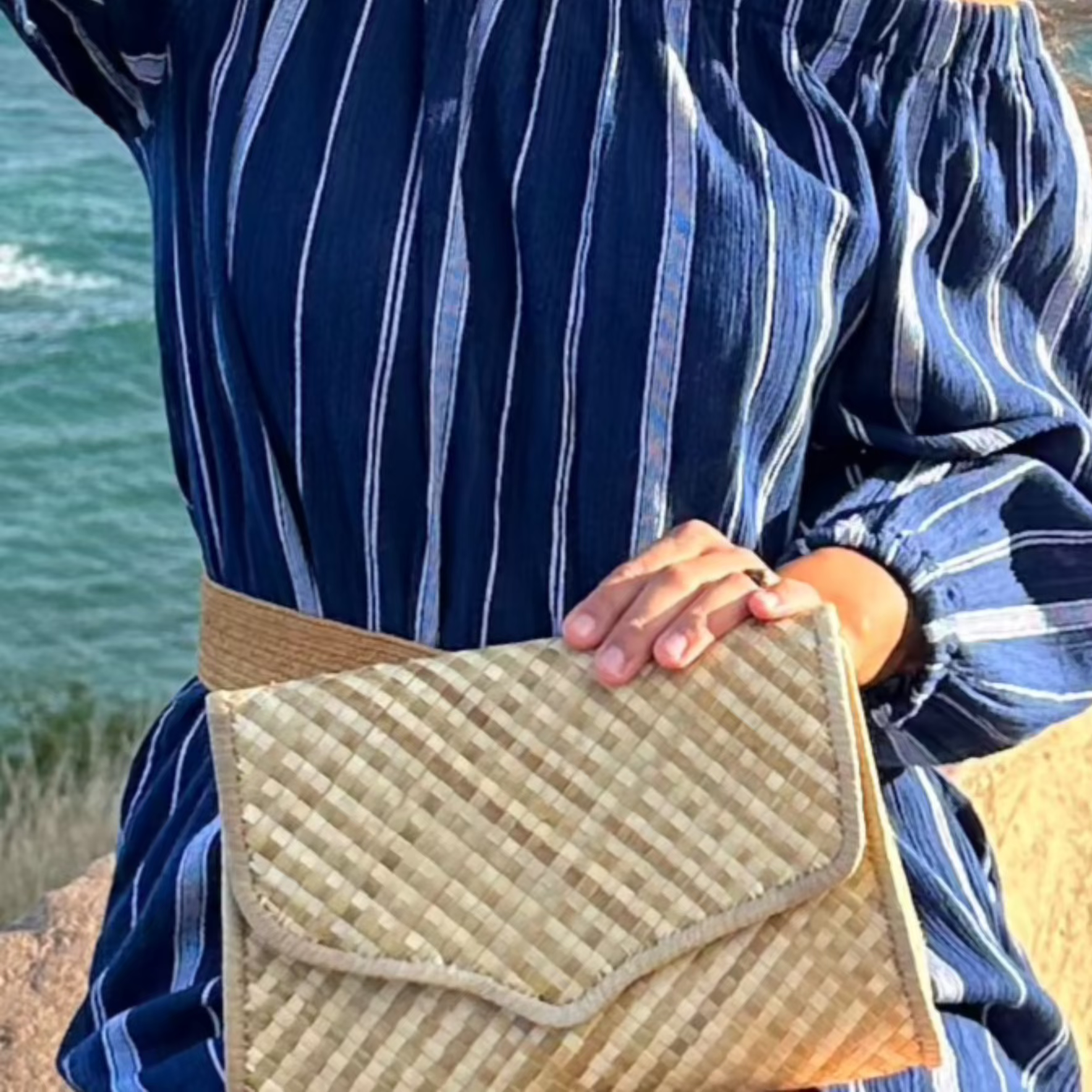 Aloha Luxe Lauhala Clutch