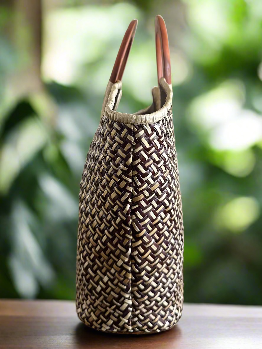 Diamond Head Paradise Luxe Lauhala Tote Bag