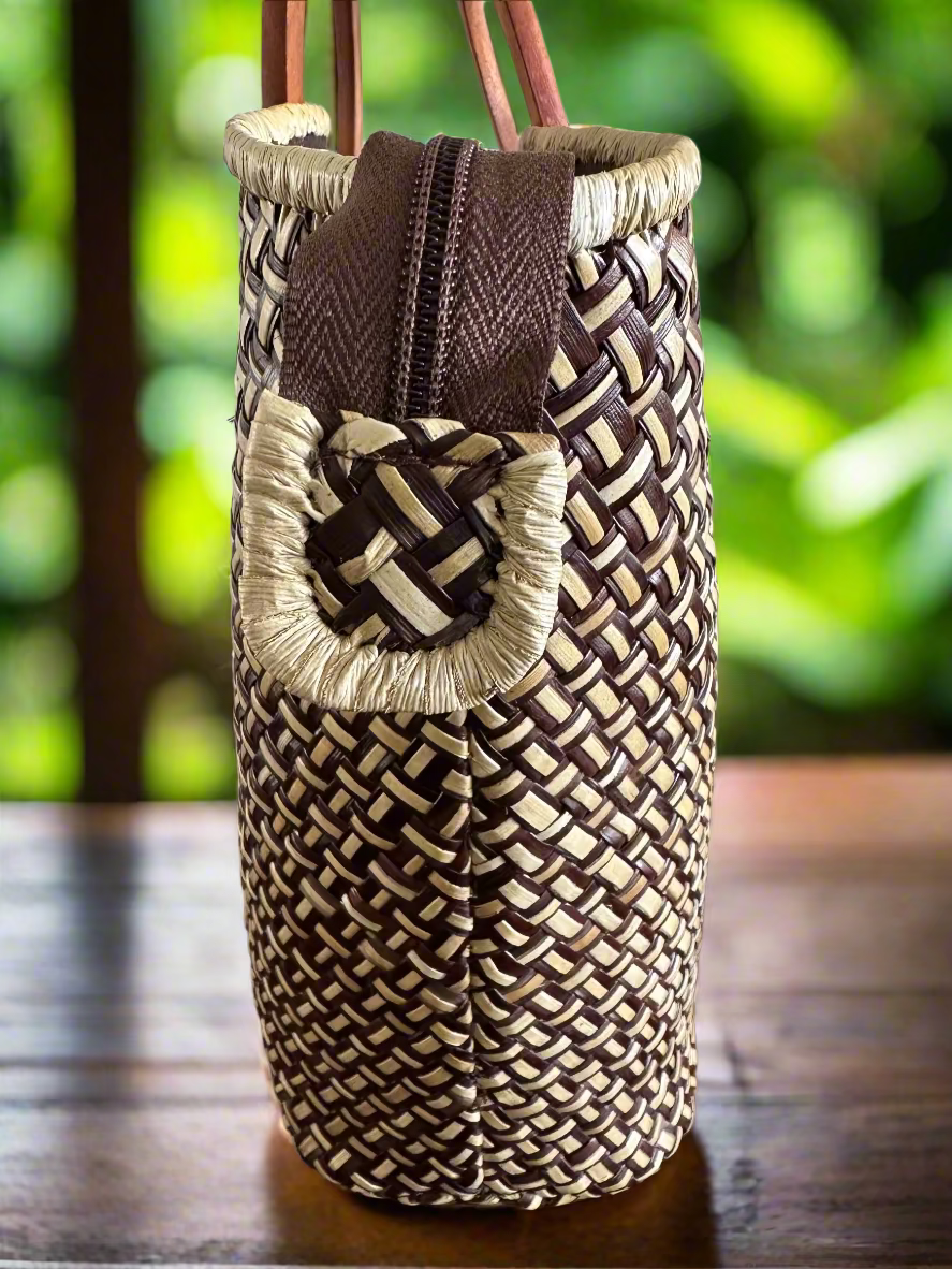 Diamond Head Paradise Luxe Lauhala Tote Bag