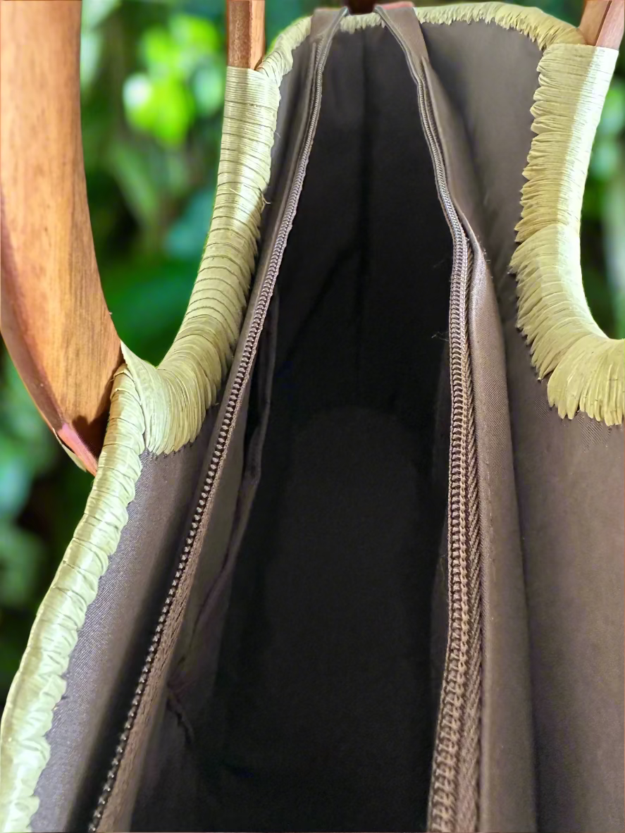 Diamond Head Paradise Luxe Lauhala Tote Bag