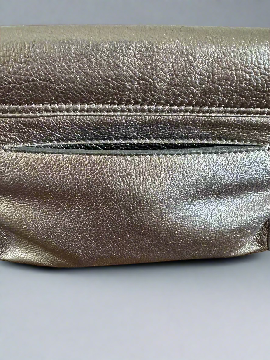 Arayla Earhart In Pewter Metallic Butter Leather