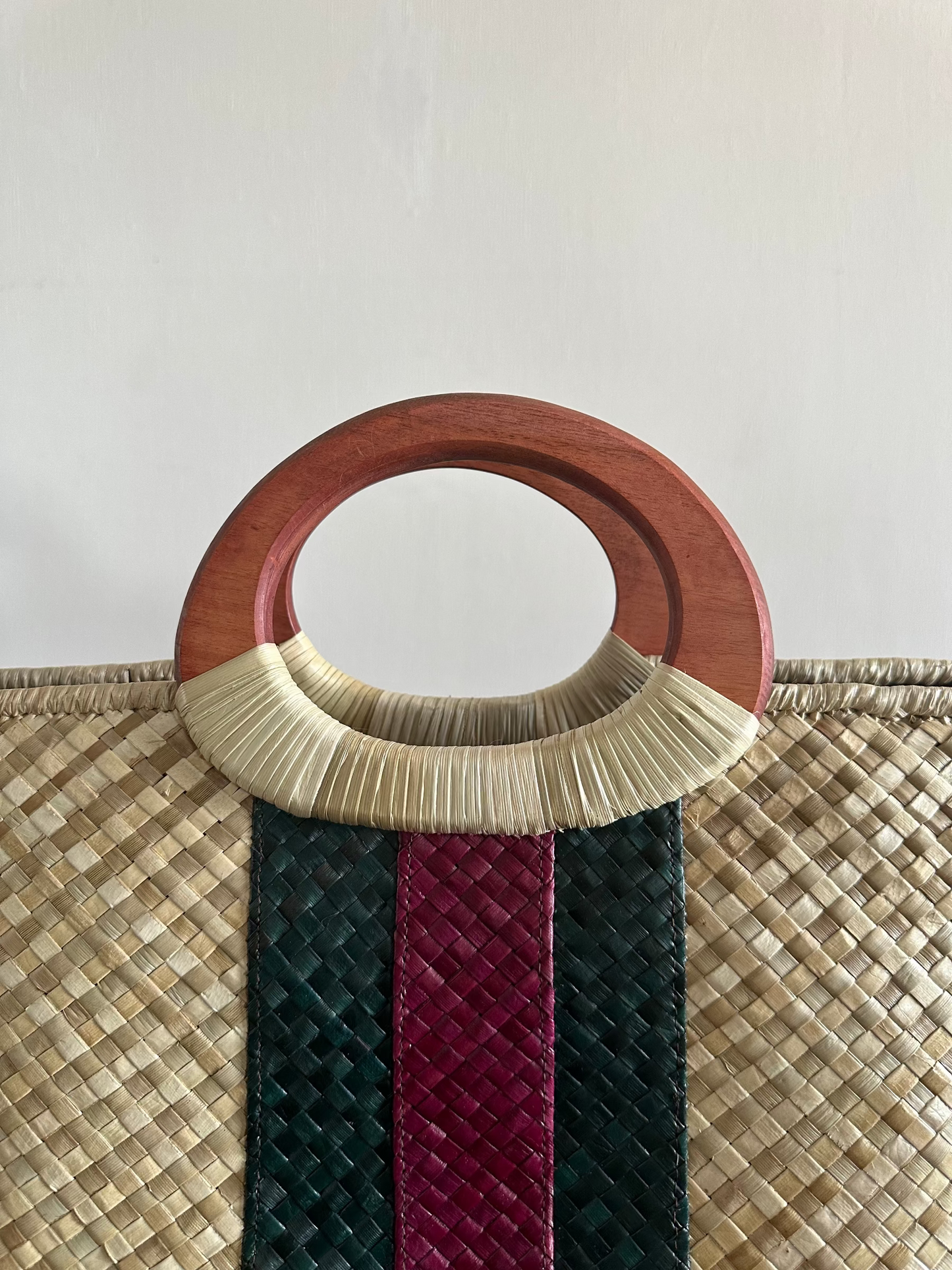 Capri Luxe Lauhala Tote