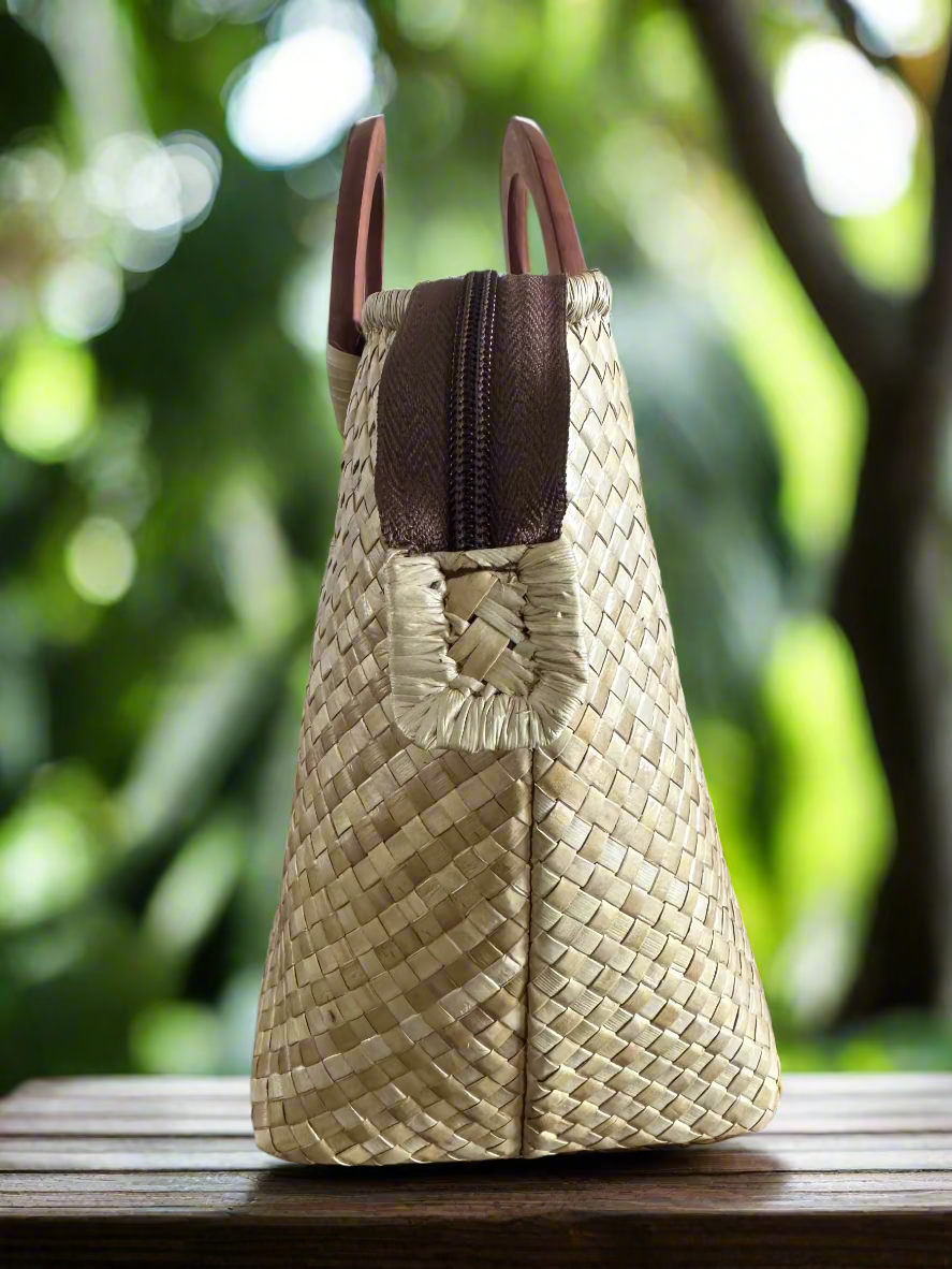 Capri Luxe Lauhala Tote