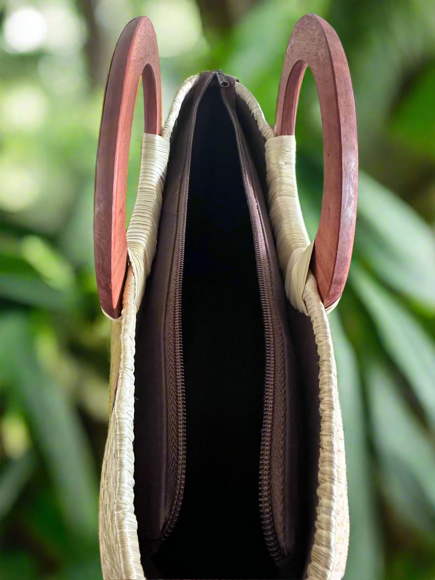 Capri Luxe Lauhala Tote