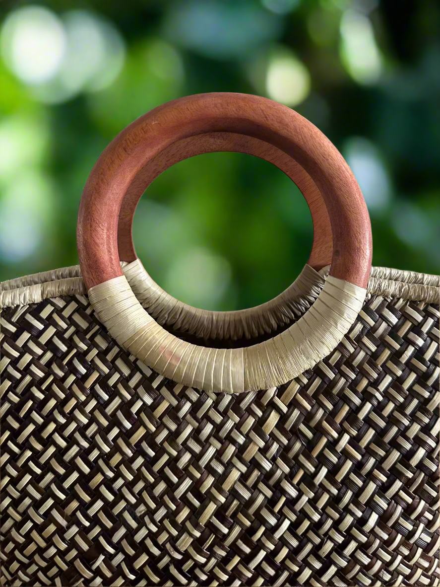 Makalei Paradise Mini Luxe Lauhala Scoop Tote