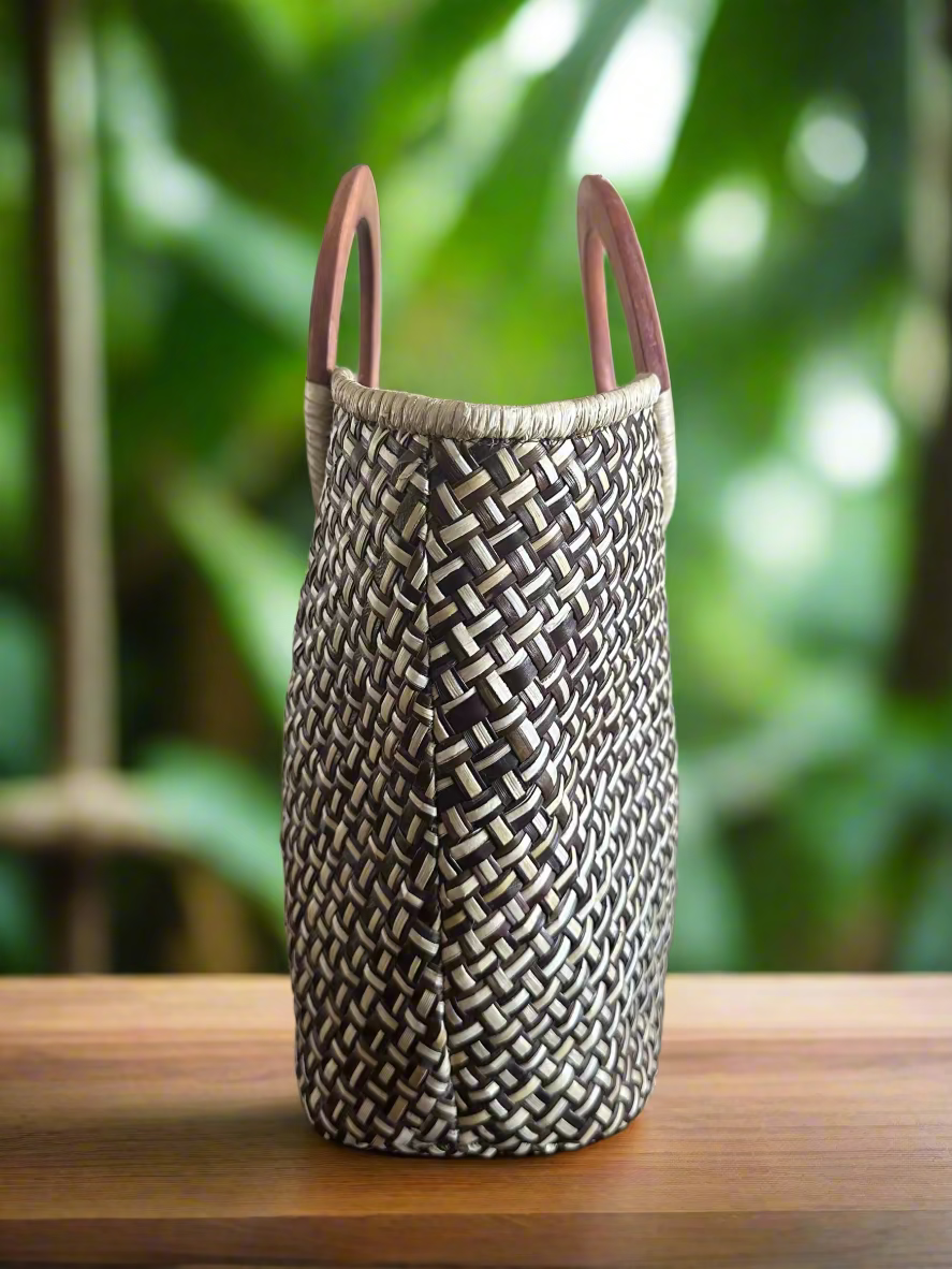 Makalei Paradise Mini Luxe Lauhala Scoop Tote