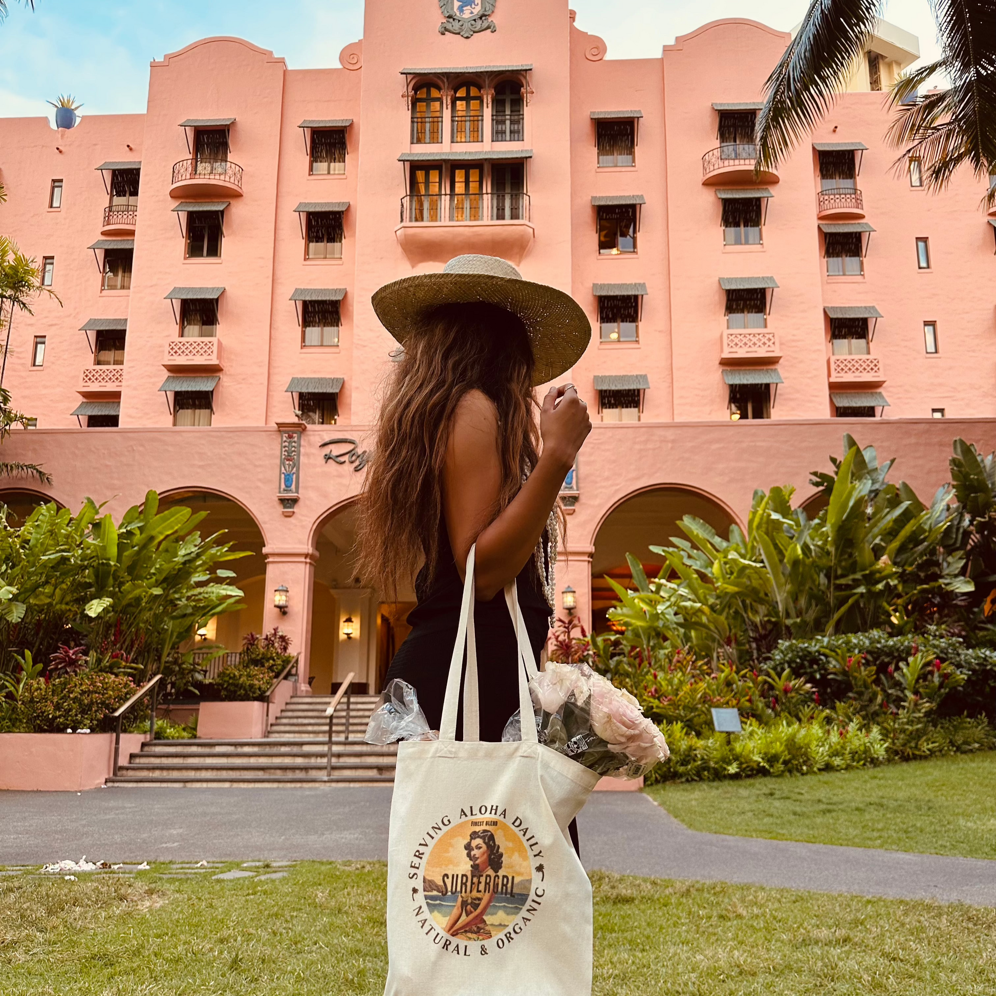 Vintage Aloha Cotton Tote Bag : Kai