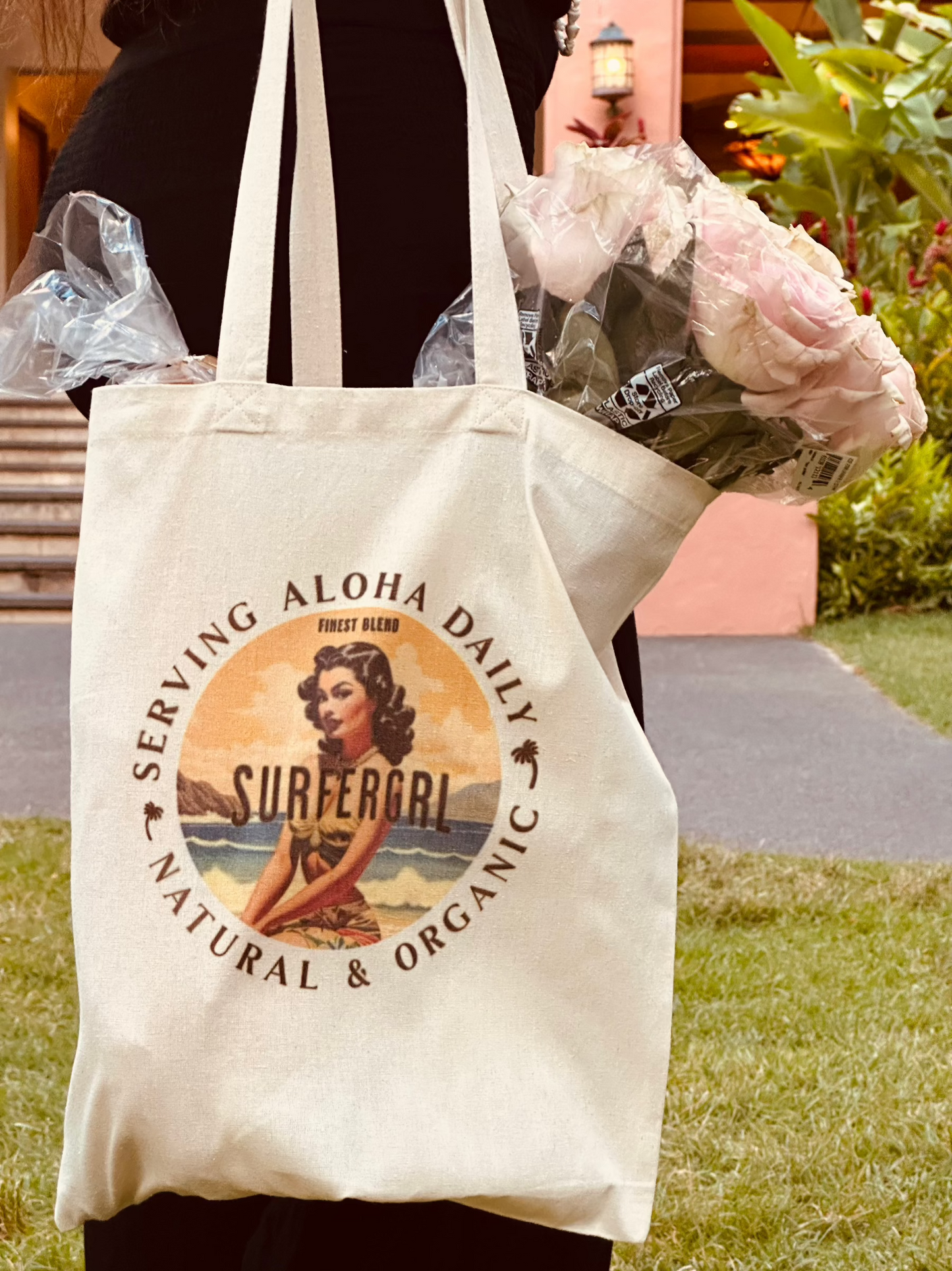 Vintage Aloha Cotton Tote Bag : Kai