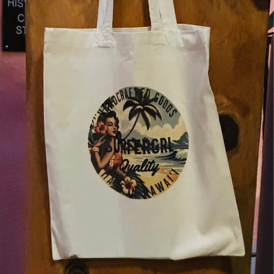 Vintage Aloha Cotton Tote Bag - Laule'a