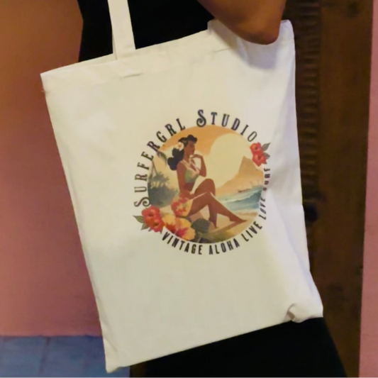 Vintage Cotton Tote Bags - Huaka'i