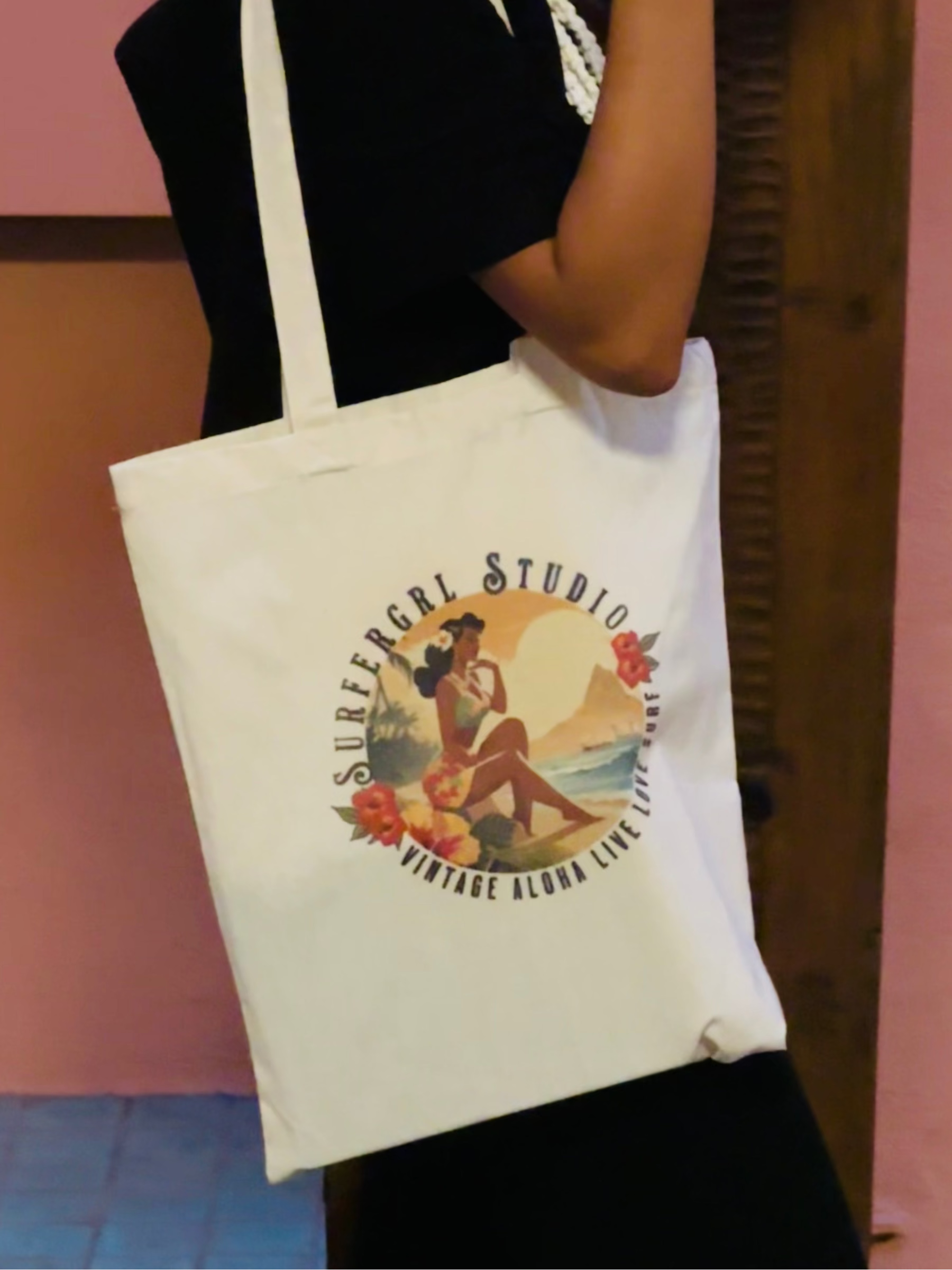 Vintage Aloha Cotton Tote Bags - Huaka'i