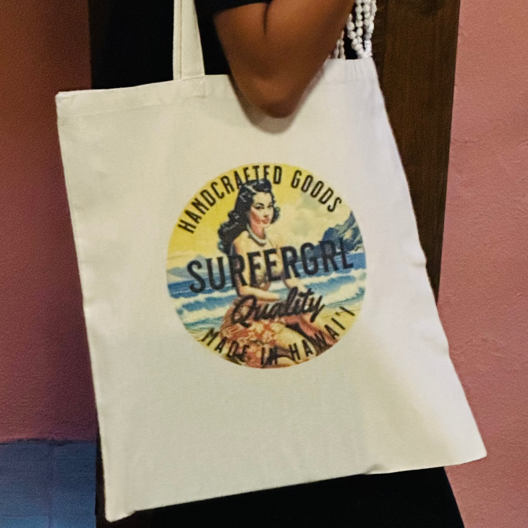 Vintage Aloha Cotton Tote Bags - Kailani