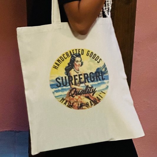 Vintage Aloha Cotton Tote Bags - Kailani