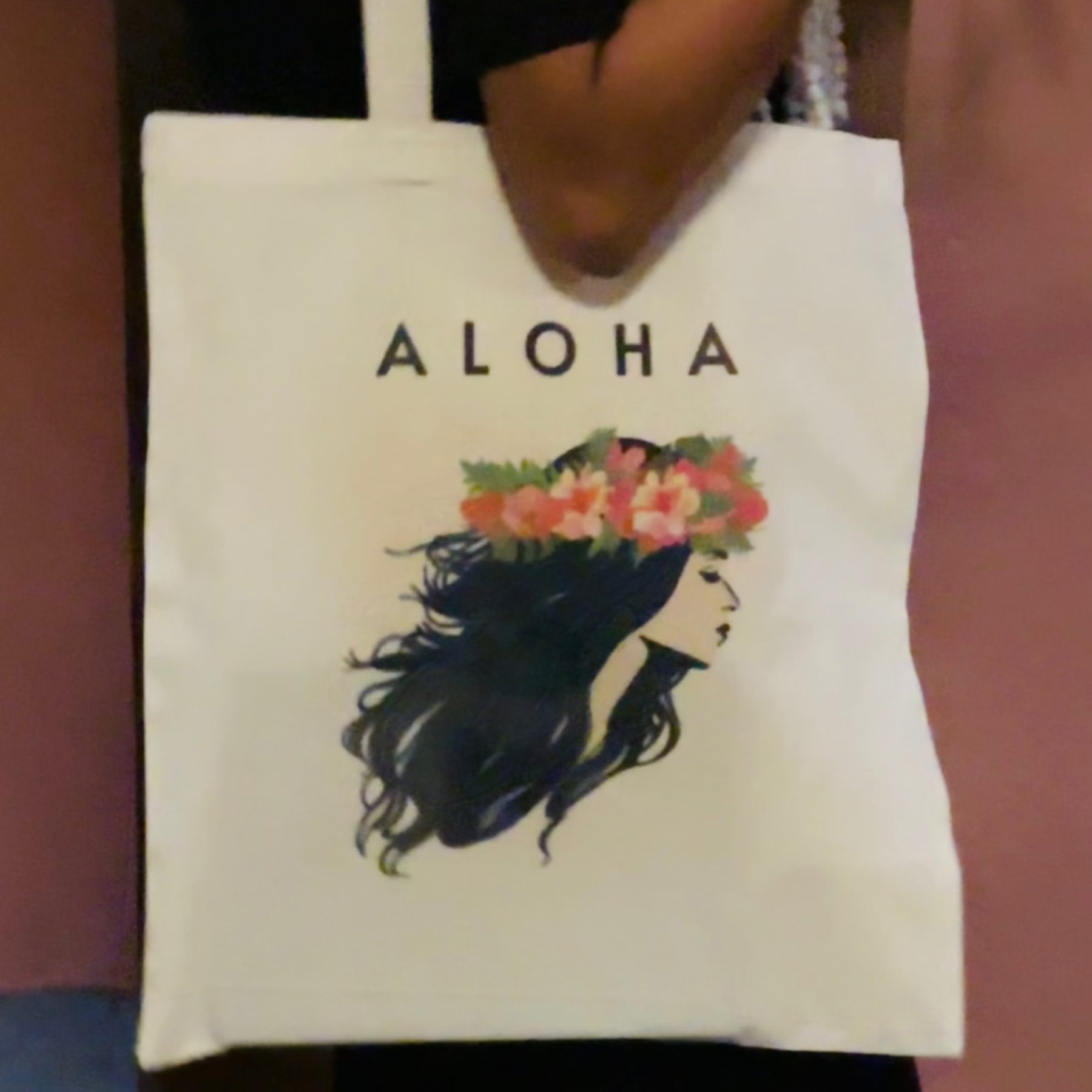 Vintage Aloha Cotton Tote Bags - ALOHA