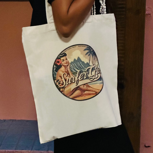 Vintage Aloha Cotton Tote Bags - Moana