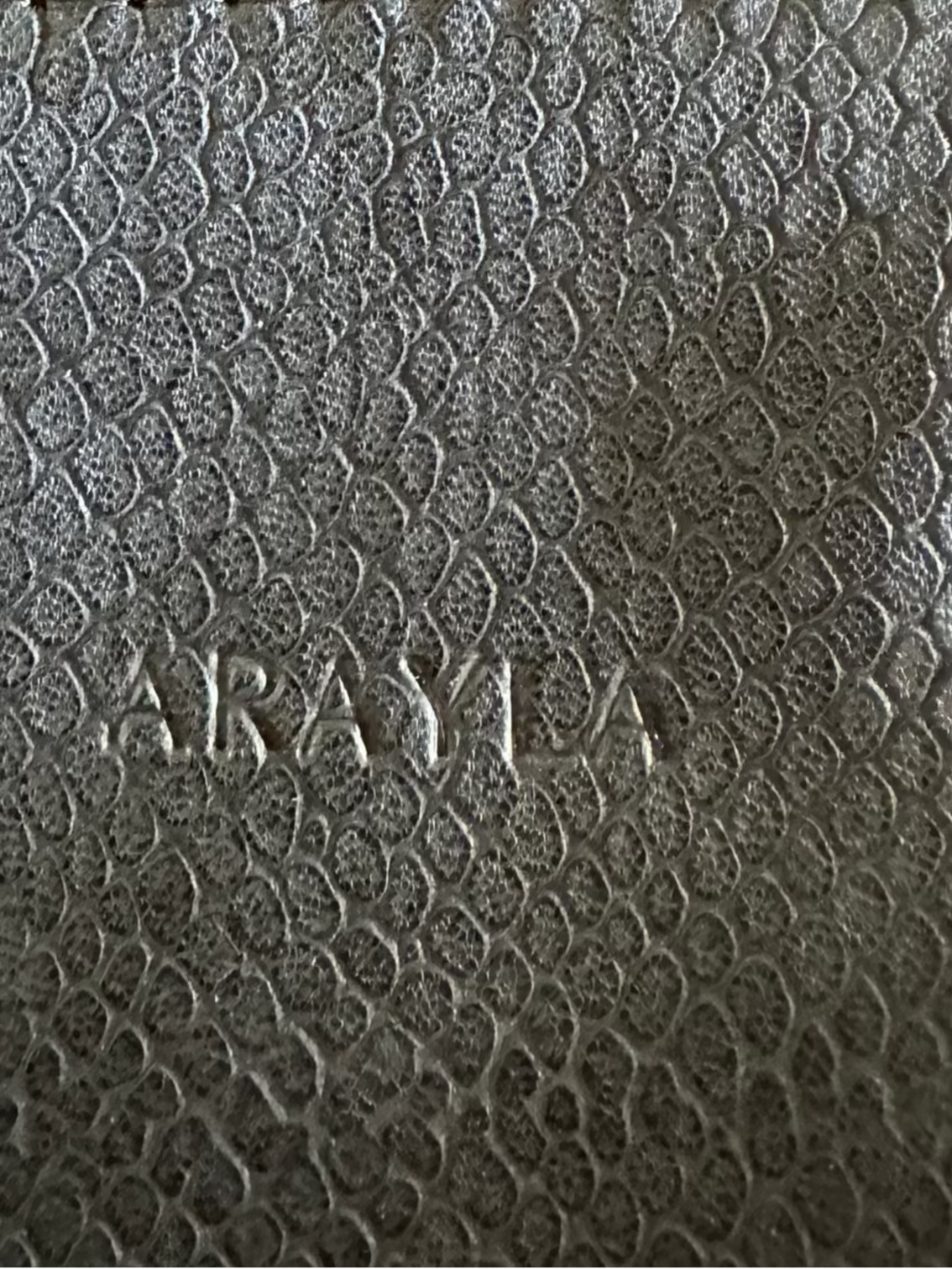 Arayla Mini Clutch in Python Embossed Calfskin Leather