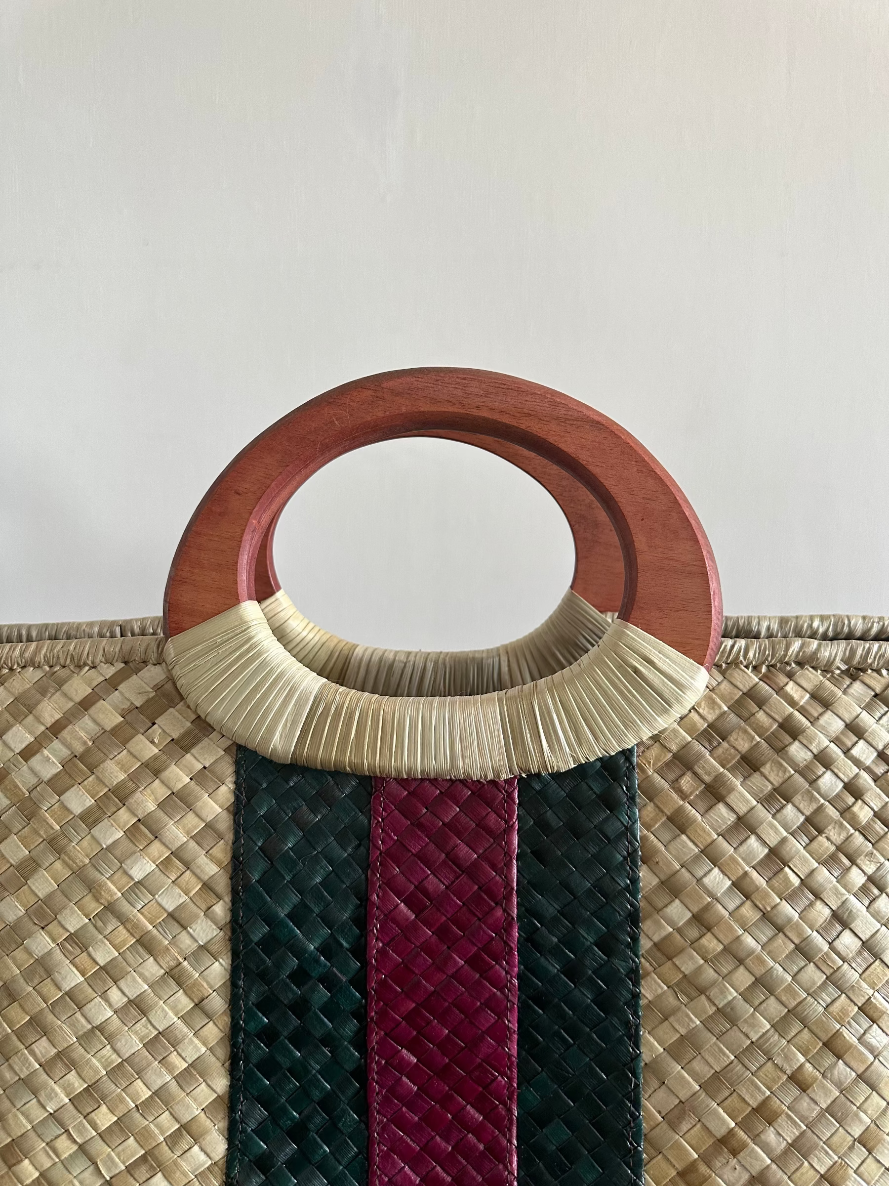 Capri Luxe Lauhala Tote