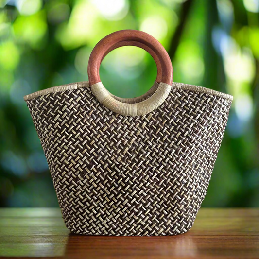 Makalei Paradise Mini Luxe Lauhala Scoop Tote